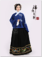 衔泥小筑 锦绣年华 汉服女装双层挂里刺绣袄裙袄衣单件 仪凤 红蓝-淘宝网