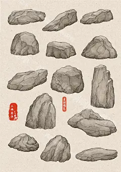 庭院置石｜常用的石组技法干货轻松学！ - 小红书