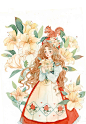 小清新 水彩插画