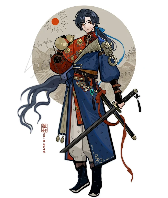 服设缝到古风小生了 - 小红书图片_角色设计 服装图片素材-花瓣网