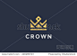 Geometric Vintage Crown abstract Logo design vector template.
Vintage Crown Logo Royal King Queen symbol Logotype concept icon.