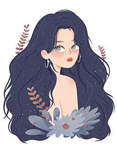 原创插画｜扁平风人物头像｜照片转插画