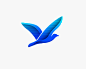 Seagull 海鸥 鸟 飞行 动物 小鸟 大鸟 蓝色 商标设计  图标 图形 标志 logo 国外 外国 国内 品牌 设计 创意 欣赏