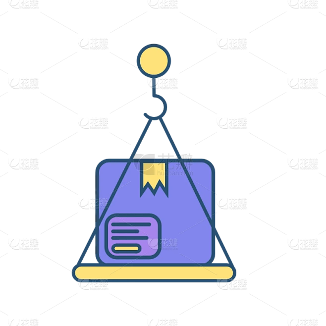 icon-快递图标面性贴纸-称素材-花瓣网
