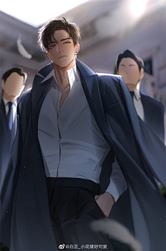 韦爵爷饭八两采集到男立绘