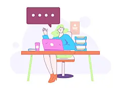 运营插画 | 图源免费EPS文件 |商务人员操作工作场景的扁平矢量插画