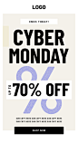 其中包括图片：Cyber Monday Promo Email Templates