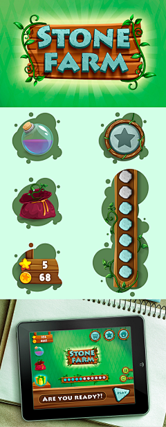 出前一猫麻油面采集到Game ● UI