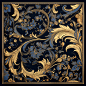 qgty346_Silk_scarf_pattern_design_Baroque_figure_style_blue_and_bf43caf4-a219-4723-bdde-79726be410fe