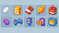 2D casual casual game game Game Art Icon match 3