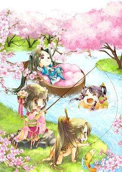 小代家的小迷糊采集到古风 — Q版
