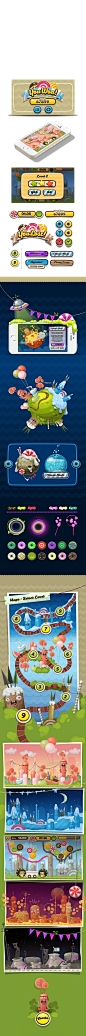 Feed the Twins. Mobile Game : Mobile Game: Full Game Art - Backgrounds- Characters- UI- Logotype 