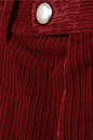 Chloé - 棉质混纺灯芯绒九分直筒裤 : 酒红色棉质混纺灯芯绒 
 正面配有单颗纽扣、单颗隐形钩扣和隐形拉链
 98% 棉，2% 弹性纤维；衬里材质：75% 醋酸纤维，25% 真丝 
 干洗 
 法国制造