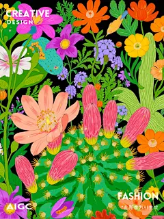被问爆的高级花卉插画AI教程来啦(附关键词) - 小红书