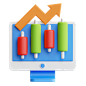 Stok Market Website 3D Icon