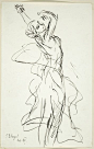 John Singer Sargent ~ The Dance ~ 1907 ink on paper