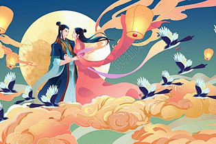 最新七夕插画 - 七夕插画设计图片素材-...