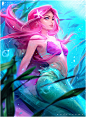 Ariel, Ross Tran : PAINTING ARIEL! Some friends came over to help choose what to draw and this is what they came up with  Enjoy!