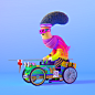 36daysoftype 3D 3dcharacter 3Dillustration Character characterdesign ILLUSTRATION  alphabet Character 3D type design