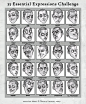 25 essential expressions oRen - Character Design Page
