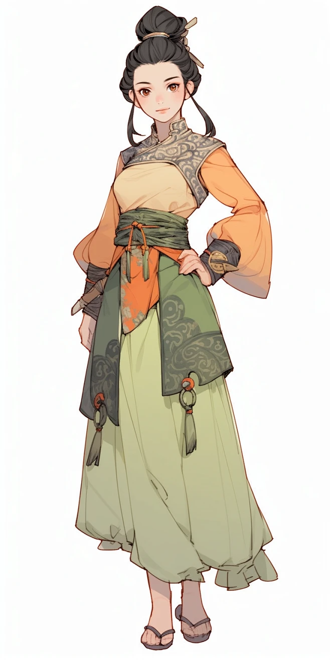 AI武侠游戏角色设定素材 国风人物服装插画设计参考 影视概念设计-淘宝网-花瓣网