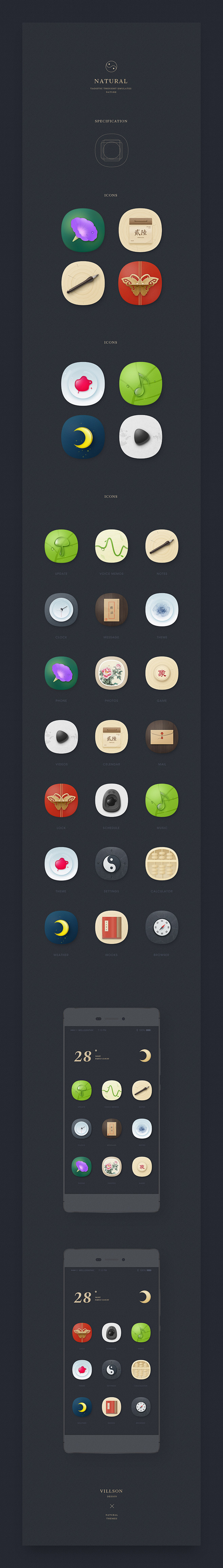icons design on Beha...