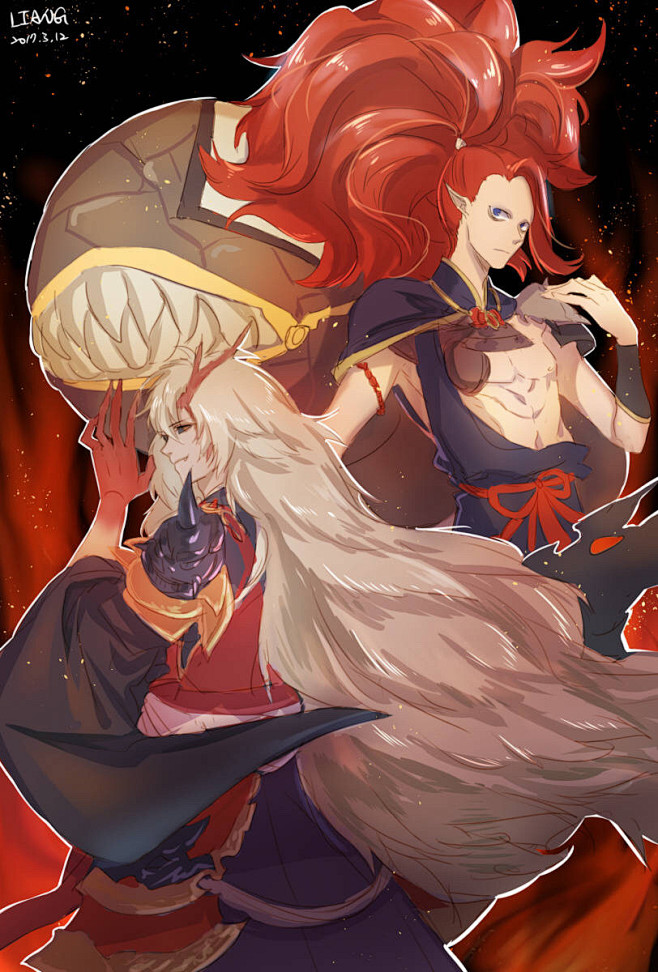 阴阳师阴阳师同人萤草吸血姬茨木童子酒吞童子夜叉青行灯