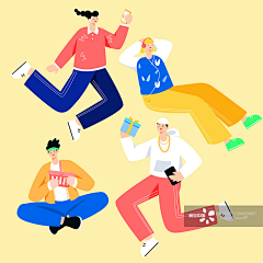 真的超想放假哎采集到插画-ui类