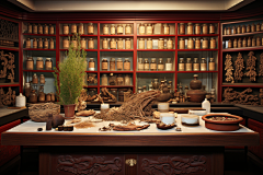 药剂中医药房摄影图