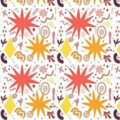 手绘抽象涂鸦花纹图案矢量图设计素材