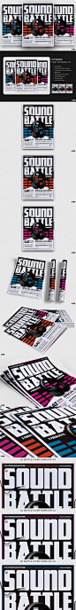 DJ音乐节活动宣传海报PSD模板V3 DJ Battle Flyer PSD V3