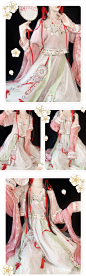 小重楼 草莓公主 原创唐制汉服坦领仙气纱裙三件套可爱少女套装-淘宝网