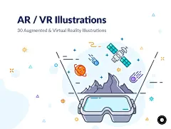 AR &amp; VR Illustrations⎪30幅增强虚拟现实插画