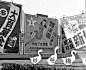 老上海街頭廣告字 : 49年以前的上海是一個包羅萬象的世界，中西文化在此交融，對於我們現在的設計師來說感受最深的當屬那些漂亮的美術