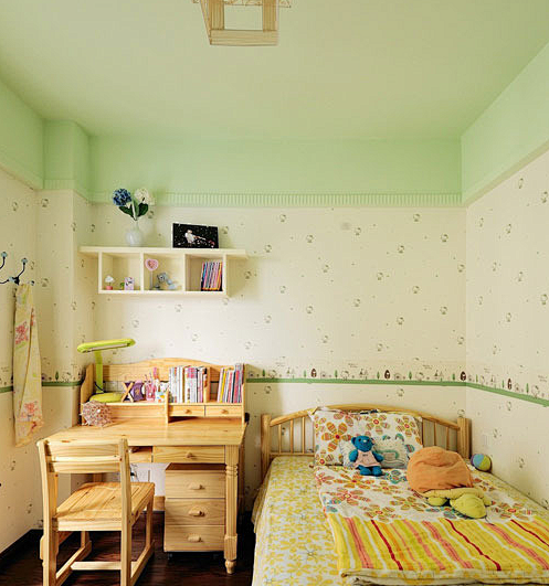 儿童房。据说小清新绿对视力有好处？