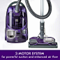 Amazon.com - Kenmore 600 Series Friendly Lightweight Bagged Canister Vacuum with Pet PowerMate, Pop-N-Go Brush, 2 Motors, HEPA Filter, Aluminum Telescoping Wand, Retractable Cord and 4 Cleaning Tools, Purple