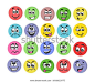 emotion set.emoji set.vector illustration