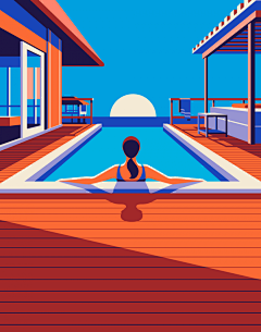 流浪小公主采集到场景插画