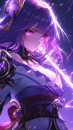 手机壁纸|原神雷电将军