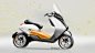 e-Moto (Electric Moto-Scooter Concept) : With the aim to design a scooter for not so distant future, that could cater to both the genders, the main idea was to make something nimble and futuristic.