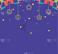 夜晚,华丽的,星形,斋月祝福,悬挂的,中东人,季节,传统,时间,庆祝