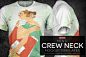 男装圆领短袖T恤衫服装立体展示效果图VI智能图层PS样机素材 Men’s Crew Neck T-Shirt Mockups - 南岸设计网 nananps.com
