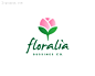 标志说明：floralia化妆品美容店logo设计欣赏——LOGO圈