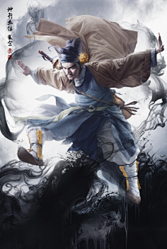 cn张墨一《水浒传》豹子头-林冲2稳中带皮皮虾采集到情~ 梁山好汉采集