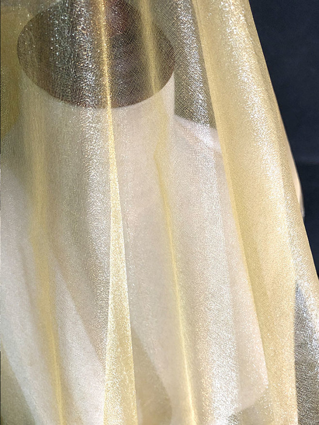 欧根纱布料纱布料白纱幻彩装饰婚纱网纱透明...