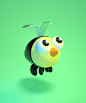 c4d 小蜜蜂啊花丛中