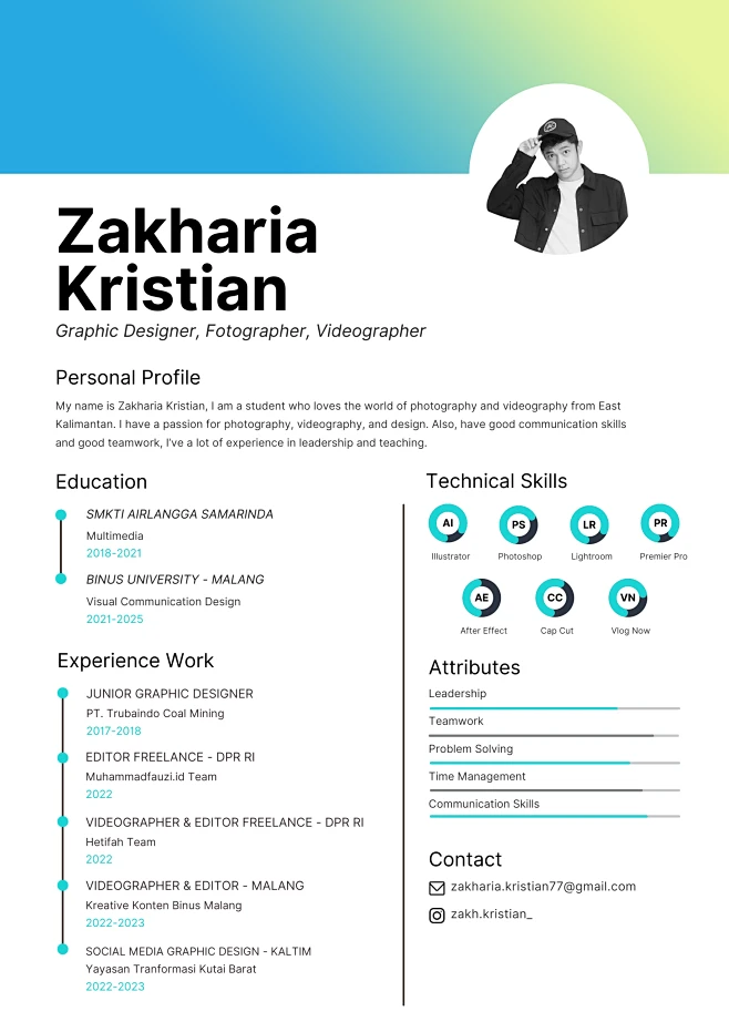 CV Curriculum Vitae-花瓣网