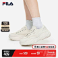 FILA 斐乐官方女鞋帆布鞋2022夏新款运动鞋增高老爹鞋休闲鞋BREAD