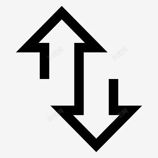 垂直箭头联合双向图标 icon 标识 标志 UI图标 设计图片 免费下载 页面网页 平面电商 创意素材-花瓣网