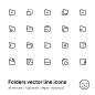 Myicons✨ — Folders vector line icons pack by Myicons✨ on Dribbble